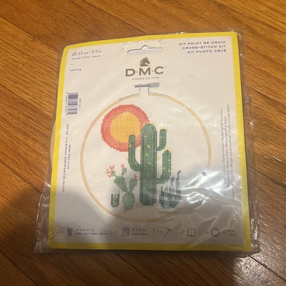 Cactus Cross Stitch Kit Beginner - Picture 5 of 6